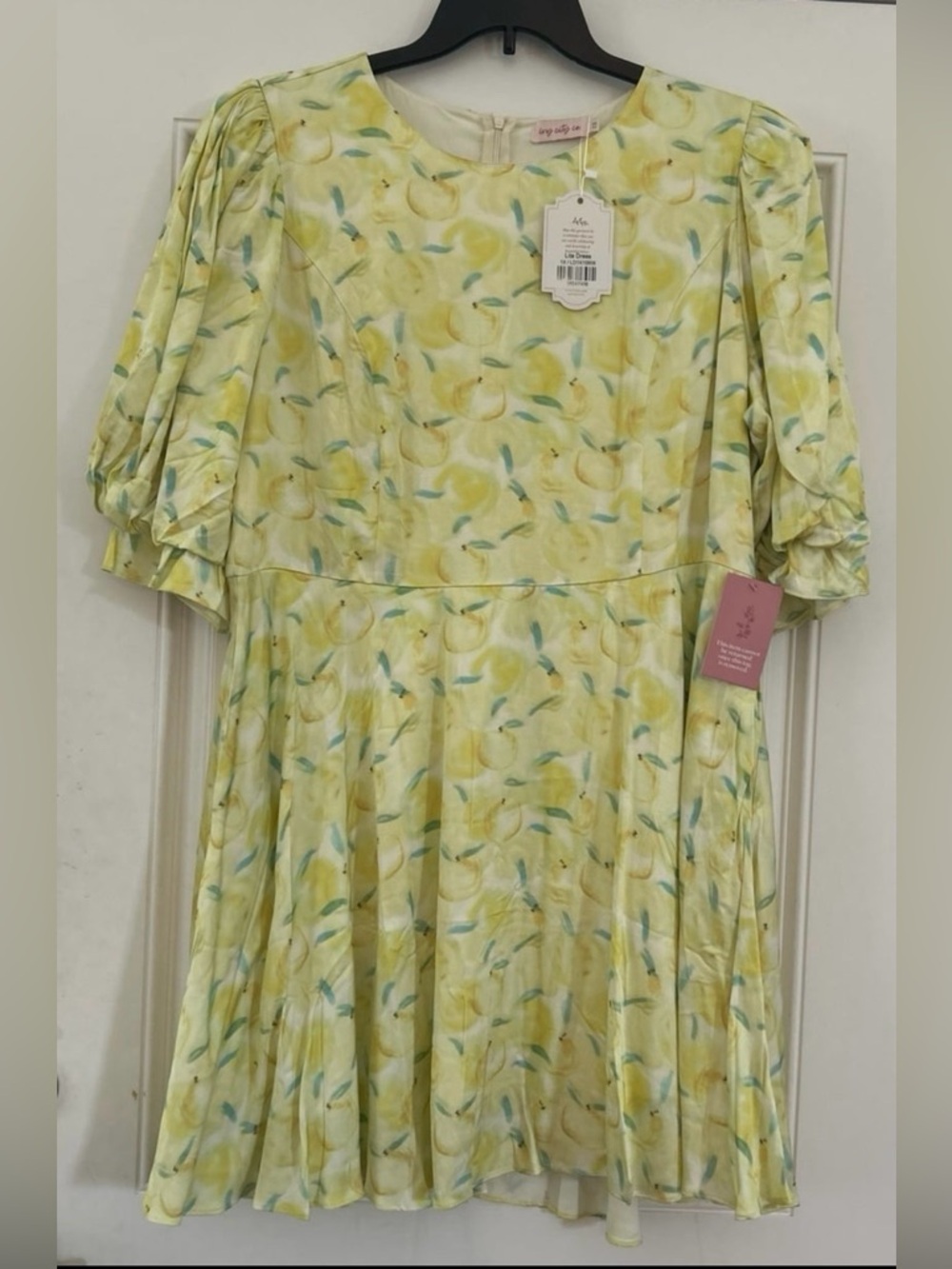 Ivy city co. Lita Dress, Size 1X, Design Lemons, New With Tag.
